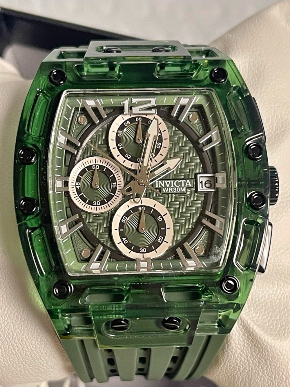 Invicta S1 Rally Men's Watch - 42mm, Green & Silver new